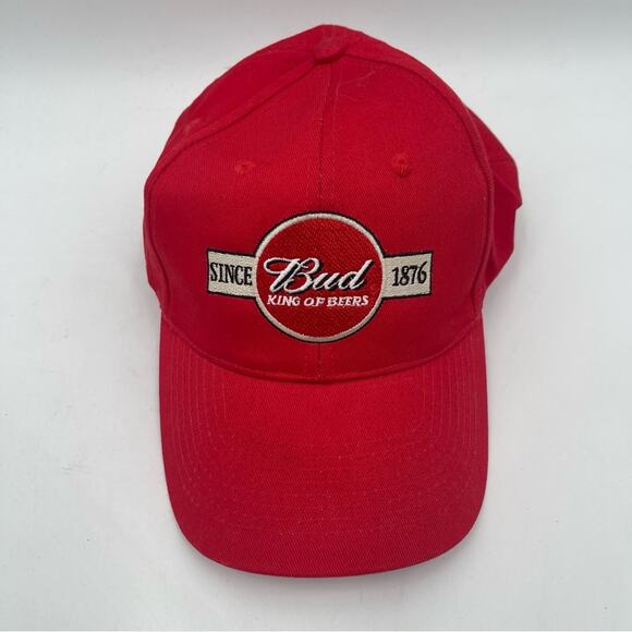 BUDWEISER Vintage Hat King of Beers Adjustable SnapBack Hat Beer Bud Embroidered - Picture 3 of 12